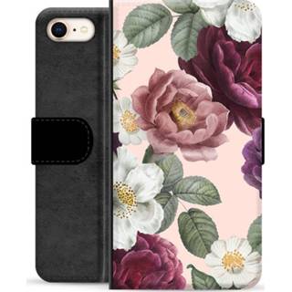 👉 Portemonnee IPhone 7/8/SE (2020) Premium Hoesje - Romantische Bloemen