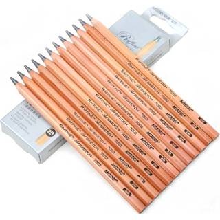 👉 10 STKS Tekening Schrijven Schets Houten potlood Voorgeslepen 2B Art grafietpotloden