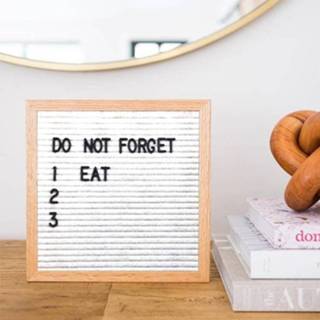 👉 Prikbord grijs houten vilt active 10 inch x handgemaakte Letters fotolijst Photo Props (grijs)