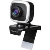 👉 HXSJ A849 480P instelbare 360 graden HD video webcam pc-camera met microfoon (zwart zilver)