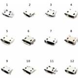 👉 F-connector 60 Pcs/set Micro USB Connector 12 Models Socket Jack Connectors Set For MP3 Lenovo Huawei Samsung SMD DIP Kit