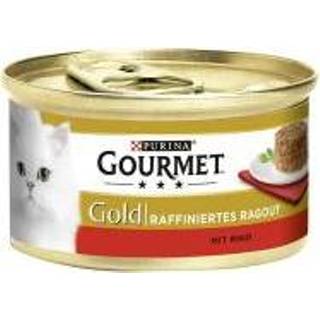 👉 12 x 85 g Gourmet Kip  Gold geraffineerde ragout  kattenvoer