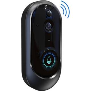 👉 Deurbel zwart active M108 720P 6400mAh Smart WIFI video visuele deurbel, ondersteuning voor telefoonbewaking op afstand en realtime spraakintercom (zwart) 6922362577737