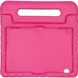 👉 Handvat unicolor roze unisex kinderen TPU Kidsproof Backcover met voor de Huawei MediaPad T5 10.1 inch - 8719295401431