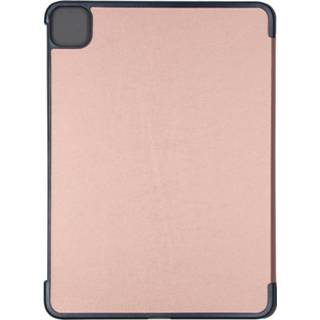 👉 Goud kunstleer unicolor unisex roze Stand Bookcase voor de iPad Pro 11 (2020) - Rosé 8719295400694