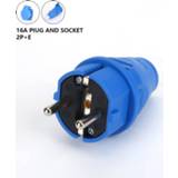 👉 Power connector 16A 220V-240V 2P+E IP44 European specifications air conditioning Industrial Plug Socket for cable Electric