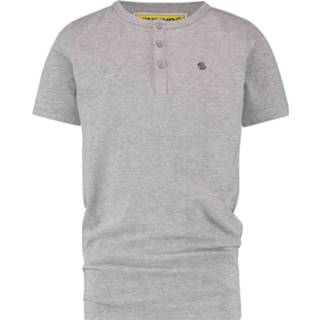 👉 Shirt jongens grey mele T-shirt Haboe 8719901513244