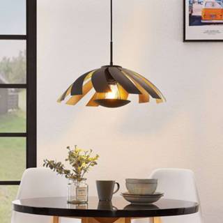 👉 Hanglamp zwart IJzer a++ goud Lucande Archilleas hanglamp, zwart-goud