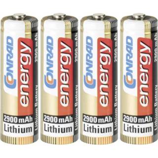 👉 Conrad energy Extreme Power FR6 AA batterij (penlite) Lithium 2900 mAh 1.5 V 4 stuk(s)