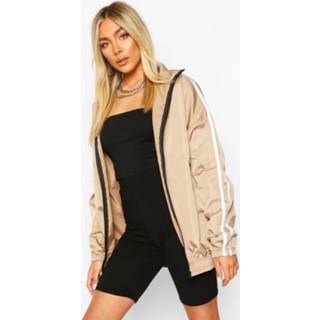 👉 Side Stripe Windbreaker, Mocha