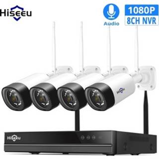 👉 Bewakingscamera 4 Channel 2MP Wireless WiFi Security Camera System