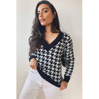 Dogtooth Sweater, Black