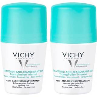 👉 Deodorant vrouwen Vichy 48 Hour Intensive Antiperspirant Roll-on for Sensitive Skin Bundle 2 x 50ml