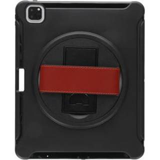 👉 Unisex zwart unicolor TPU Defender Backcover met strap voor de iPad Pro 12.9 (2020) - 8719295406856