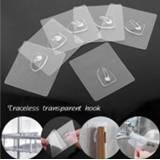 👉 Zuignap transparent Anti-skid Hooks Strong Suction Cup Sucker Type Traceless Super Self Adhesive Wall Nail Dropshippin B9T0
