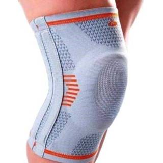 👉 Knie bandage elastische lichtgrijs Orliman Sport kniebandage 8435025983298