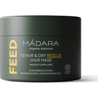 👉 Haarmasker unisex MÁDARA FEED Repair and Dry Rescue Hair Mask 180ml 4751009820729