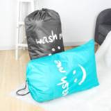 👉 Organizer nylon Washable Dirty Clothes Laundry Bag Wash Me Travel Storage Pouch Folding Bags Drawstring