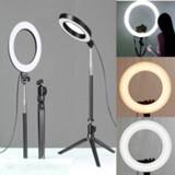 👉 Tripod New LED Ring Light Studio Photo Video Dimmable Lamp Stand Selfie Camera Phone