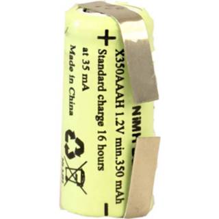 👉 XCell X1/2AAAH-350-LFU Speciale oplaadbare batterij 1/2 AAA U-soldeerlip NiMH 1.2 V 350 mAh