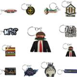 Keychain PVC Personalized Custom Soft Business Logo Customized Well Made Key Chain Your Own Design Ring for Wholesale