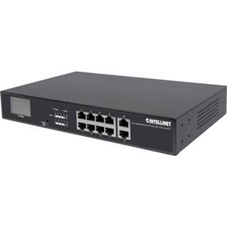 👉 Switch Intellinet 8-Port Gigabit PoE+ mit 2 RJ45-Uplink-Ports und LCD-Anzeige PoE+/PoE 130W 19 netwerk RJ45 1 Gbit/s 766623561303