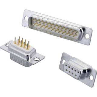 👉 W & P Products 106-15-1-3-0 D-sub male connector 180 ° Aantal polen: 15 Soldeerpennen 1 stuk(s)