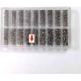 👉 Watch zilver steel 900Pcs/Set Silver Stainless Tiny Screws For Eye Glasses Clock Repair Kit Tools Box Of Assorted screw