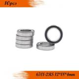 👉 Bearing 6701RS ABEC-3 (10PCS) 61701RS 6701 2RS 12x18x4 mm Thin Section 6701-2RS Ball Bearings