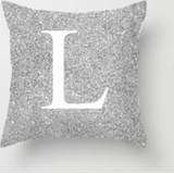 👉 Kussenslop l active Letters kussensloop 45 * 45cm katoen linnen decoratieve kussenslopen (L)
