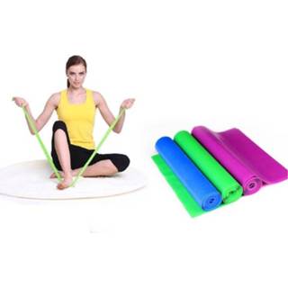 👉 Fitnessapparaat elastische active entertainment Fitnessapparatuur oefeningsweerstandsbanden Workout Trekrekband Sport Gym Yoga Tools, Grootte: 1,5 m * 15 cm 0,35 mm, Willekeurige kleurlevering