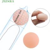 Condoom silicone FXINBA Reusable Beads For Condoms Male Penis Sleeve Extender Ball Head Attachment Adult Sex Product Accessories