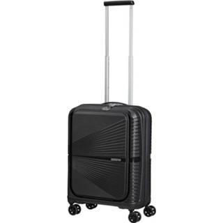 👉 Spinner zwart Onyx Black polypropyleen TSA slot airconic American Tourister 55 Frontl. 15.6