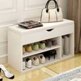 👉 Shoe Stool type cabinet sofa sitting room soft bag storage rack into the door wearing