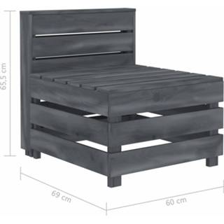 Tuinbank grijs hout active pallet 8719883855240