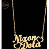 👉 Steel goud vrouwen Goxijite 2019 Fashion Custom Stainless 2 Name Heart Necklace For Women Personalized Letter Gold Choker Gift