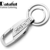 👉 Keychain Customized For Car Plate Number Logo Anti-lost Keyring Engraved Name Key Chain Ring Personalized Gift Men K372C