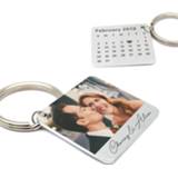 👉 Keychain Personalized Photo Keychain,Custom Calendar Key Chain,Picture Keyring with Names,Anniversary Gift for Couples,Valentines