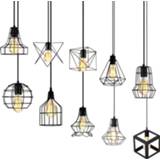 👉 Hanger Pendant Light LED Retro Restaurant Hanging Lamp Industrial wind Loft Lighting Fixtures For Kitchen Bar Iron Art Lights E27