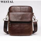 Schoudertas leather small WESTAL men's shoulder bag for men genuine handbag male casual messenger phone crossbody bags designer 701
