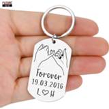 👉 Keychain jongens meisjes Custom Key Chain Couples Boyfriend Girlfriend Ring Anniversary Gifts for Him Her Pinky Promise Initial Letters Keyring