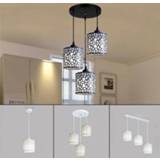 👉 Hanger Modern Nordic Pendant Lights Fixtures iron Hollow Out Chandelier Lamp Home Decoration for Dining Room Bedroom Shop Bar