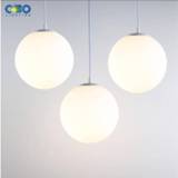 👉 Hanger wit Modern Pendant Lamp White Glass Nordic Vintage Loft Fixtures E27 E26 LED Indoor Cord Lights Spherical For Ball Bedroom