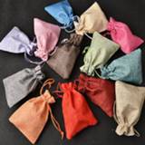 Handtas linnen small vrouwen Shopping Bag Linen Storage Package Bags Drawstring Coin Purse Travel Women Cloth Gift Pouch