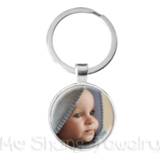 👉 Keychain baby's Personalized Custom Photo Mum Dad Baby Children Grandpa Parents designed Gift For Family Anniversary