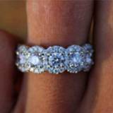 👉 Zilver vrouwen Luxury Female Big Crystal Round Engagement Ring Cute 925 Silver Zircon Stone Vintage Wedding Rings For Women