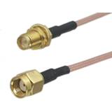 👉 Jack connector 1Pcs RG316 RPSMA Female plug Bulkhead to RP-SMA Male RF Coaxial Jumper Pigtail Cable For Radio Antenna 4inch~10M