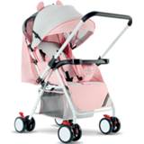 👉 Trolley roze baby's Wholesale lightweight baby stroller carriage travel convenient folding simple child mini pink four wheel pram