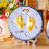 Babysetje baby's Babys gift Baby footprint Babies hand foot Imprint Kit Casting Toys print handprint Newborn souvenir Air Drying Soft Clay