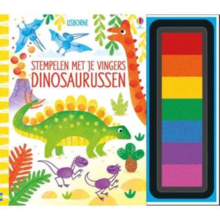 👉 Stempel Stempelen met je vingers Dinosaurussen 9781474972529